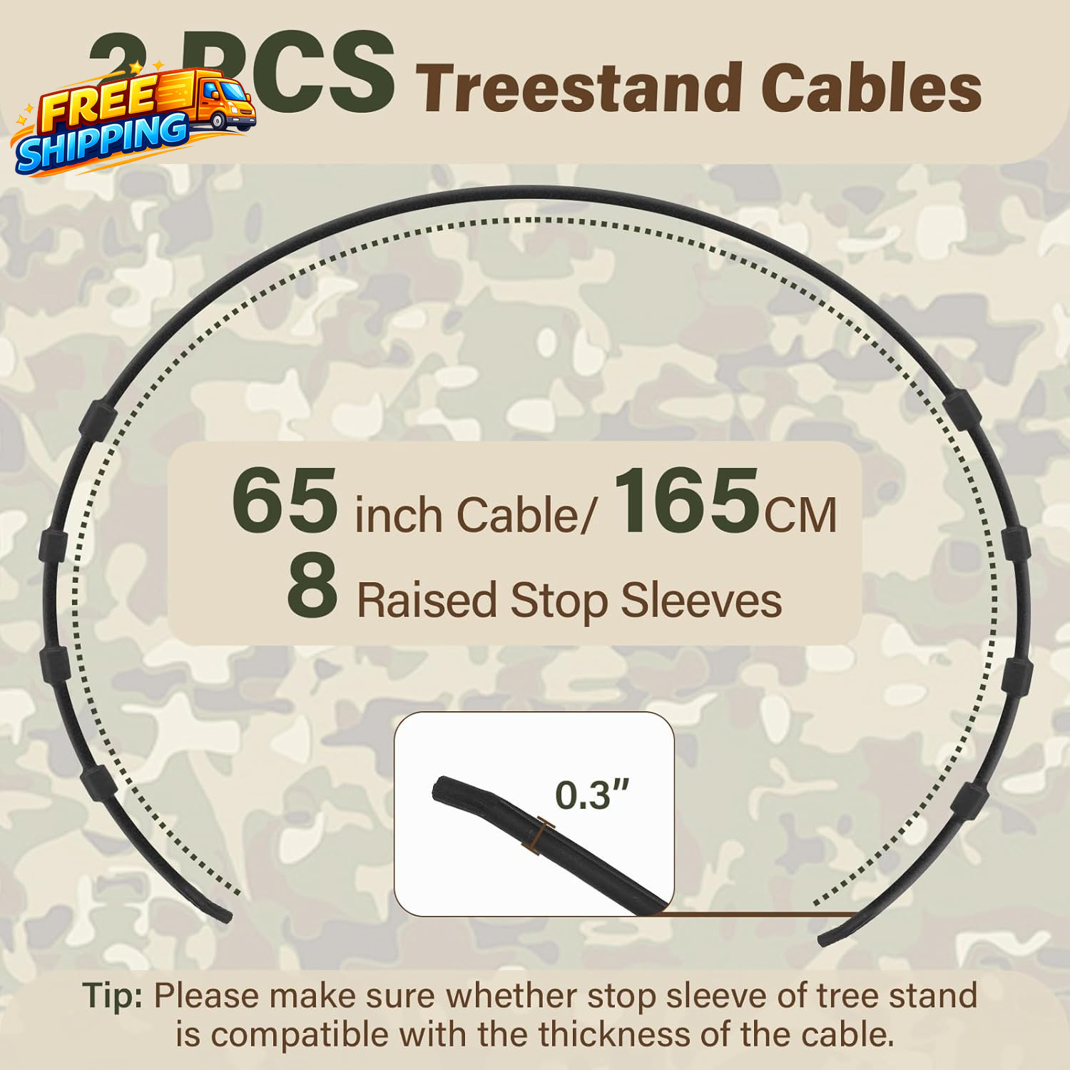 Climbing Tree Stand Replacement Cables for Summit Climber 65 Hang on Climber