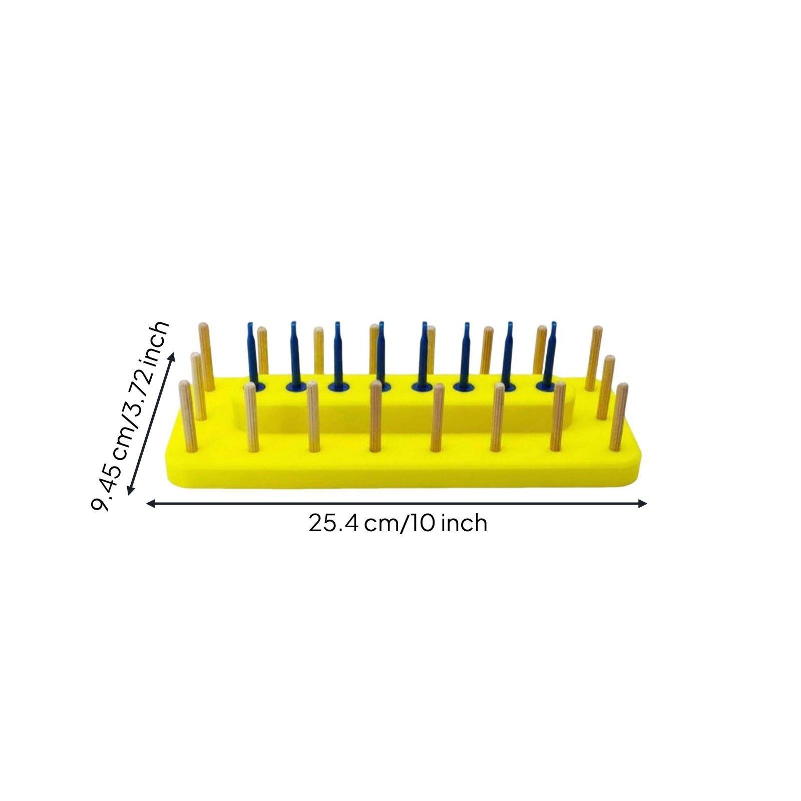 Fly Tying Thread Rack 2-in-1 Fly Display Rack Multi-Function Fishing Accessory