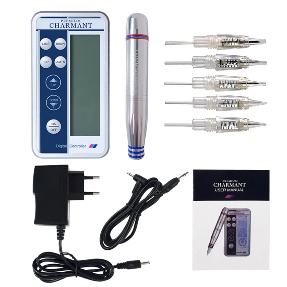 Digital Tattoo Machine Kit Electric Eyebrow Lip Pen Set Permanent Makeup Device