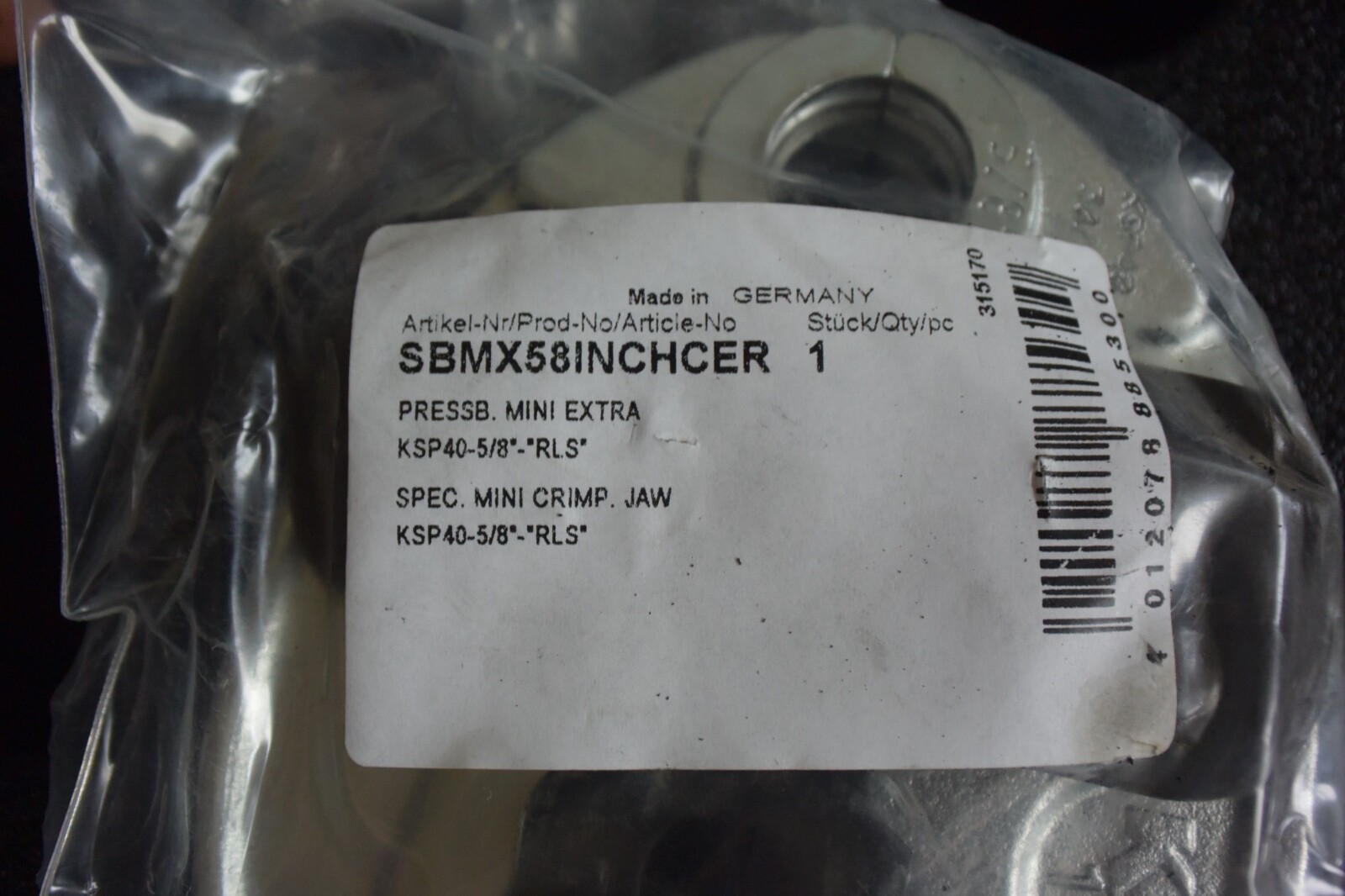 RLS Refrigerant Press Jaws 8 Jaws NEVER USED