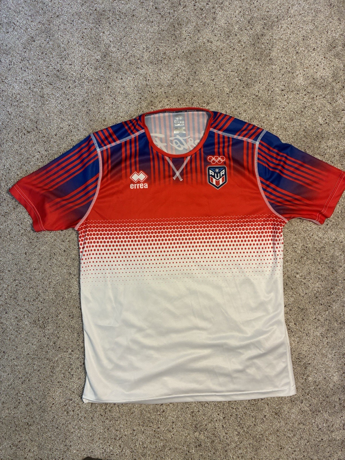 Puerto Rico Oeko-Tex Errea Olympic Jersey Men's XXL Standard 100