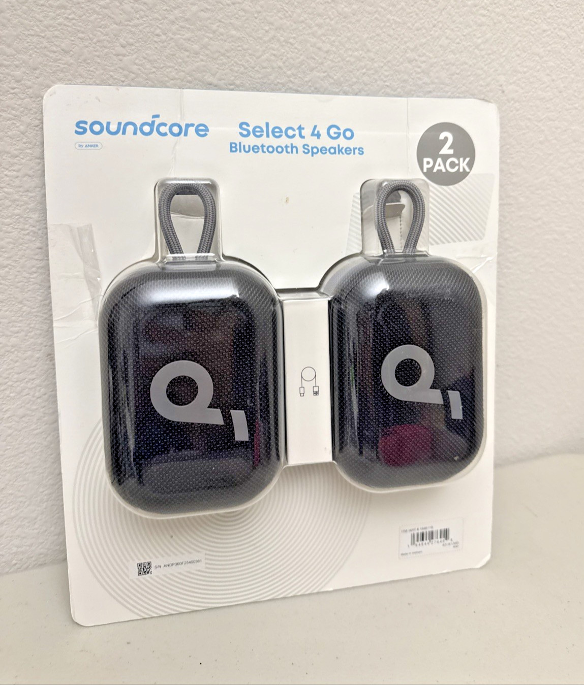 Soundcore Select 4 Go Bluetooth Speaker by Anker (2-pack Bundle) New Open Box