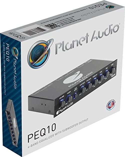 PEQ10 Car Equalizer, 4 Band, Pre-Amp, Half Din, DPS Processor