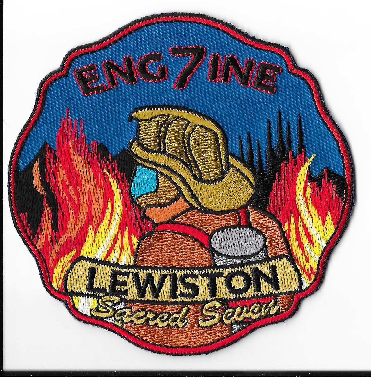 Lewiston Fire Department, Maine Engine 7 Patch V1