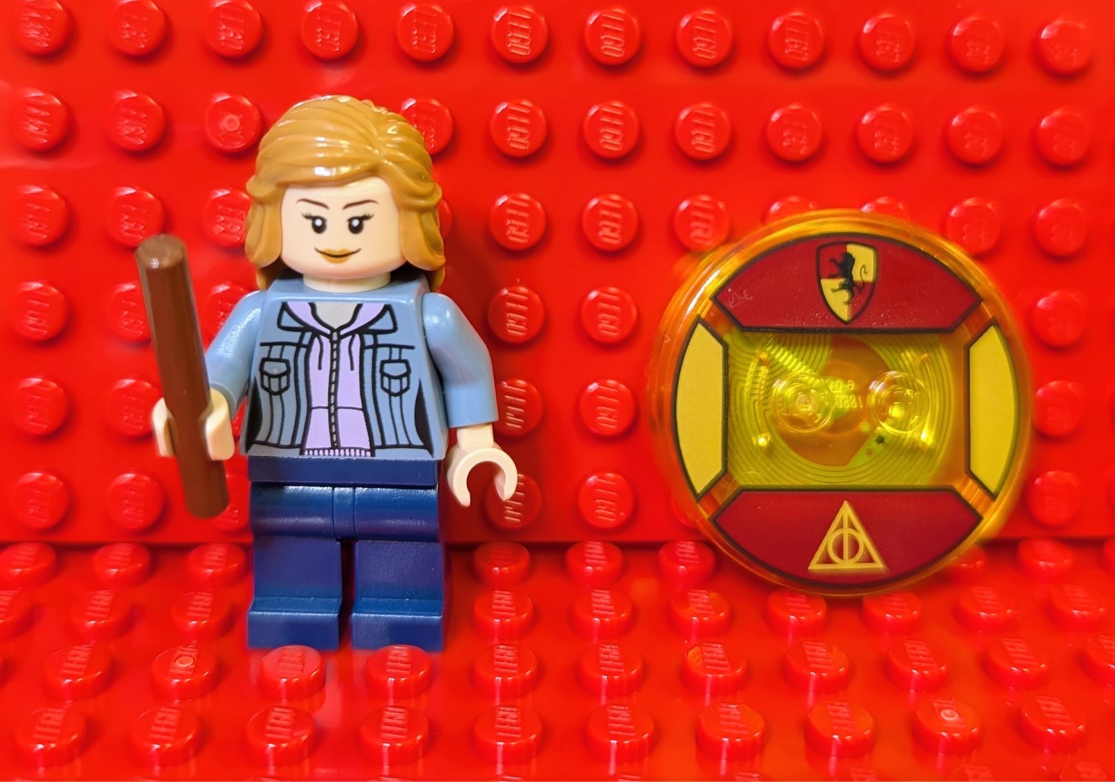 Genuine LEGO Dimensions- Hermione Granger, Wand & Toy Tag (from Lego # 71348)