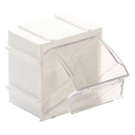 Quantum Storage Systems Qtb409wt Tip Out Bins, Individual, W 2-13/16, White