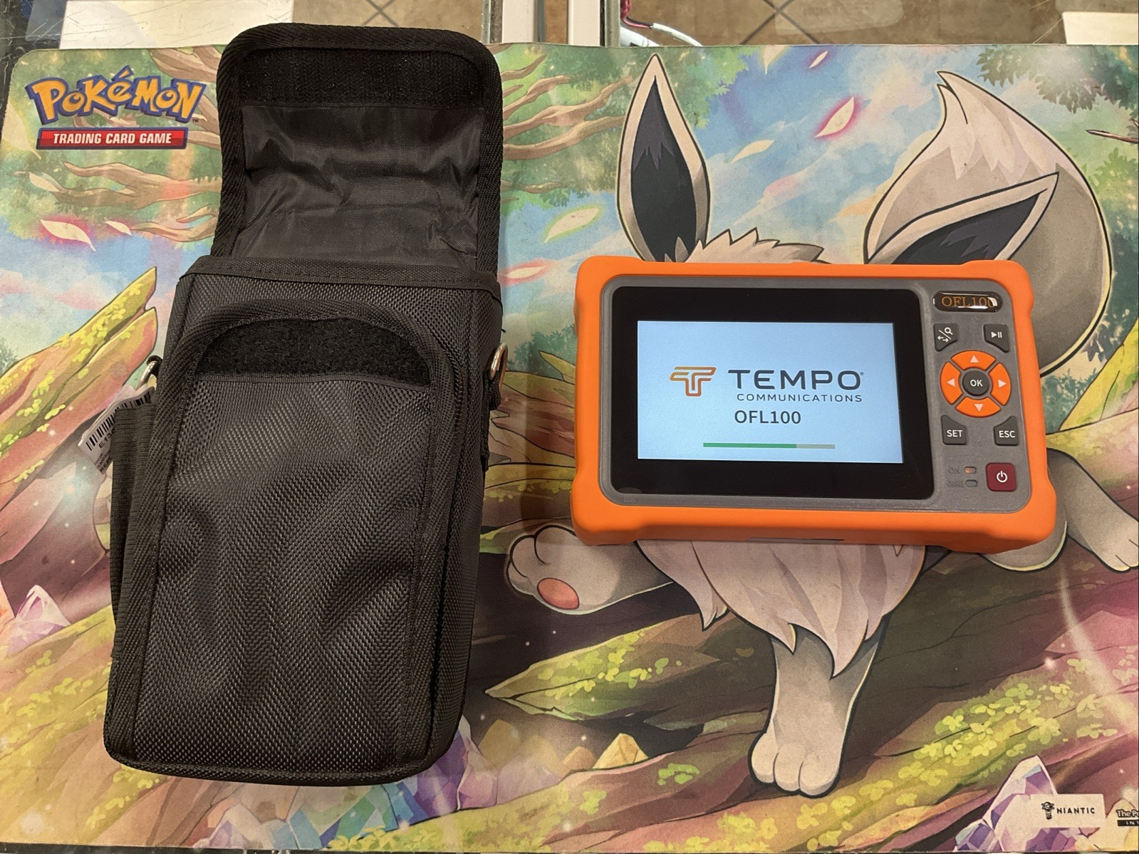 TEMPO COMMUNICATIONS FIBER OPTICS LIGHT METER MODEL: OFL100 W Power Cable
