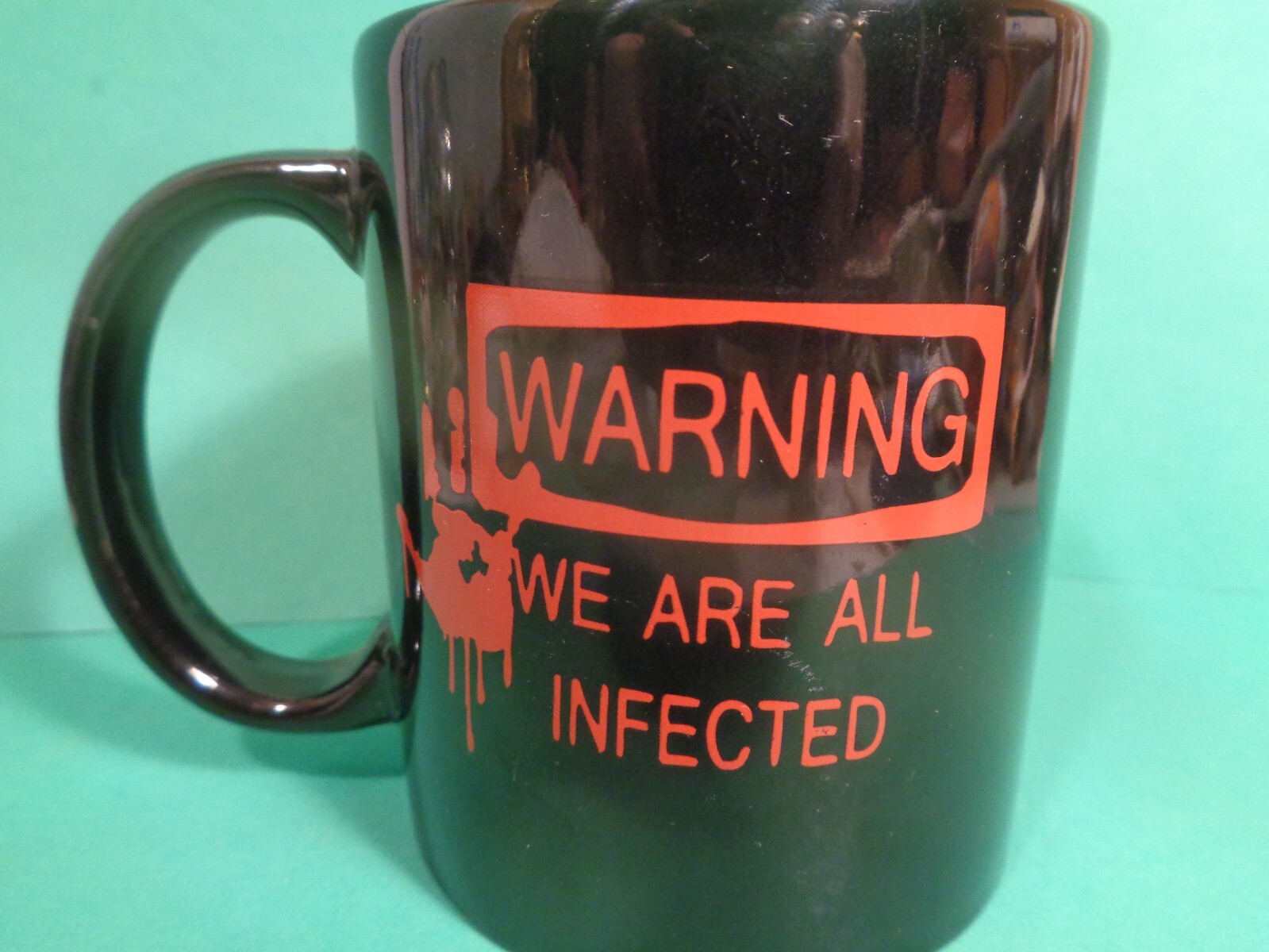Warning/We Are All Infected Coffee Mug (Used/EUC)