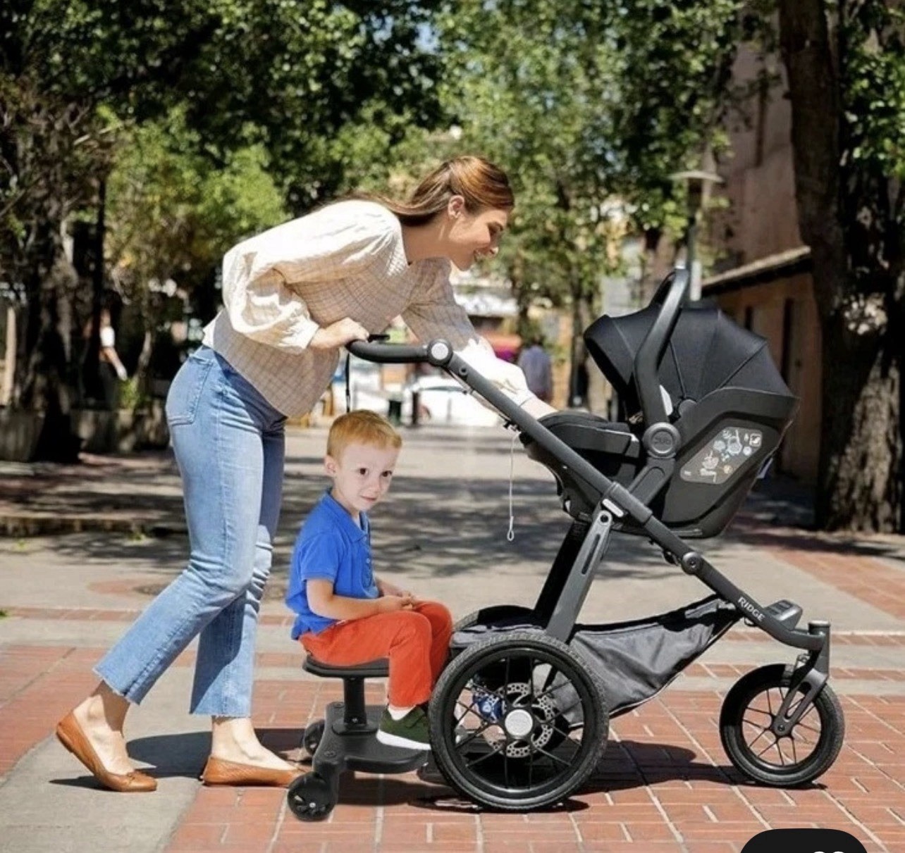 Universal Stroller Board | Stroller Attachment for Toddler to Ride | Stand Sit
