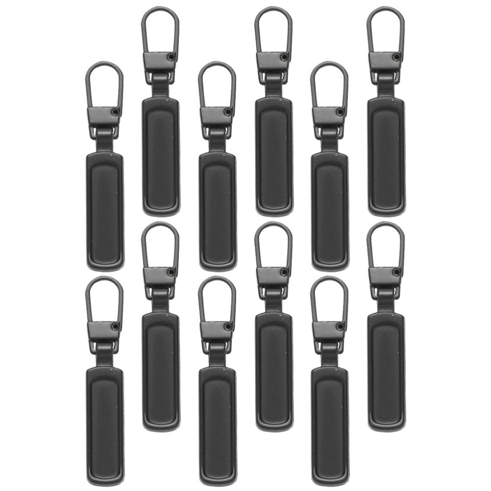 12PCS Replaceable Bag Garment Zipper Puller Zipper Heads Backpack Zipper Tabs