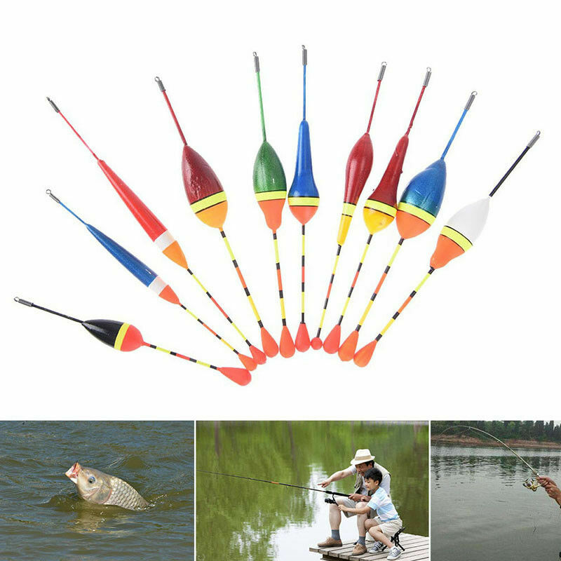 10Pcs Fishing Bobbers Fishing Floats Slip Bobbers Crappie Fishing Tackle Tools