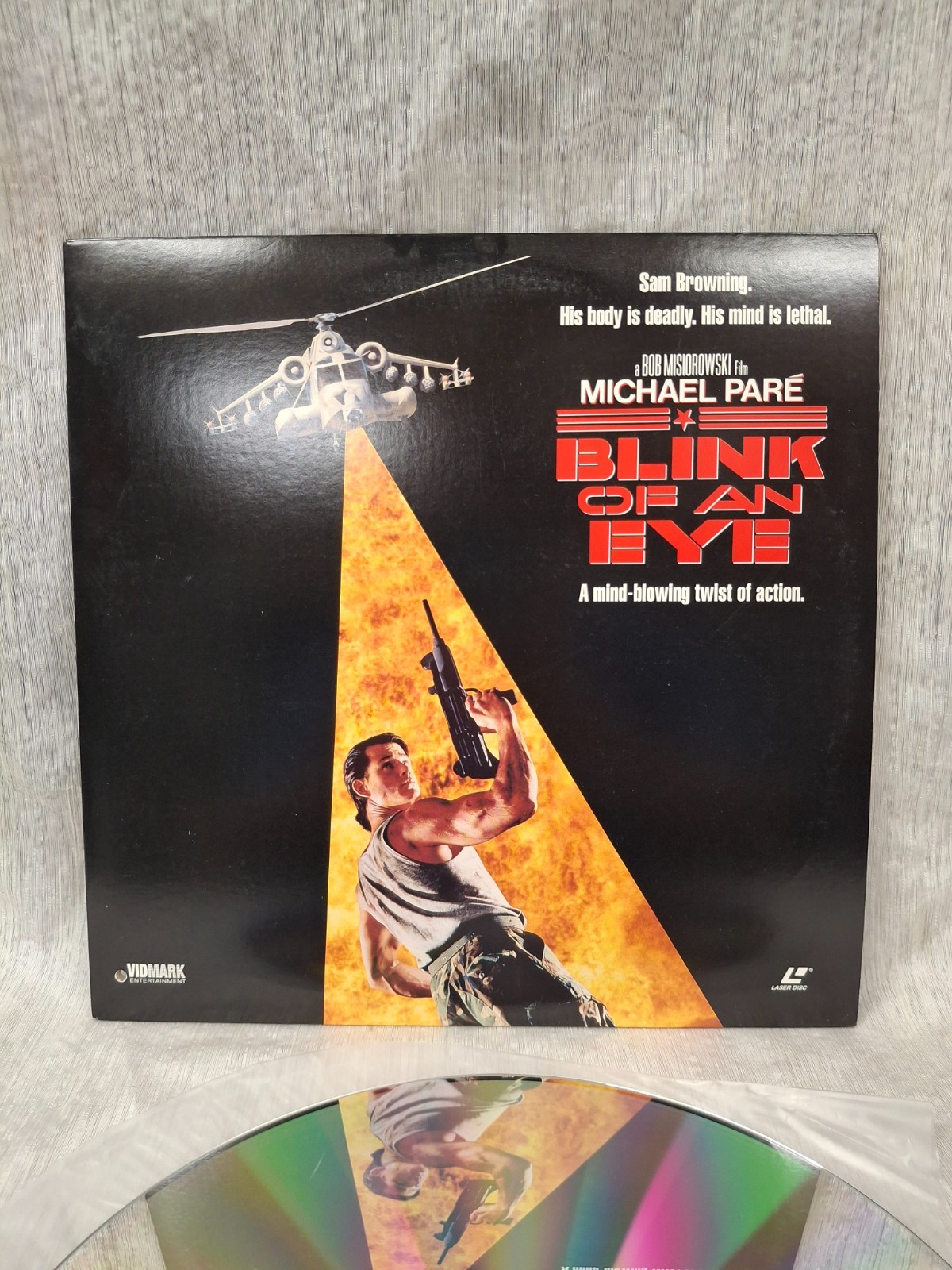 Rare! VERY NICE! Blink of an Eye Michael Pare Laser Disc R Action Movie