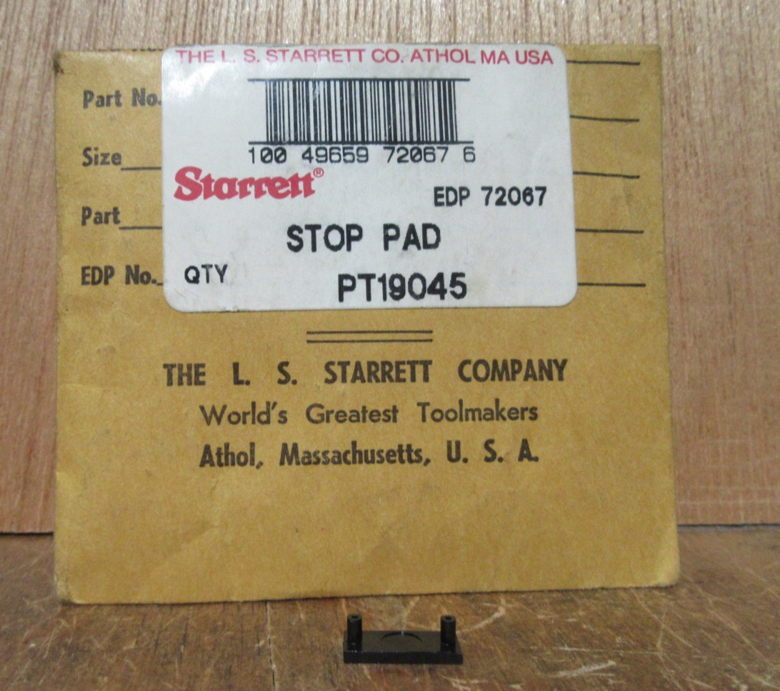 Starrett precision dial caliper end rod cover plastic stop pad 19045  model 120