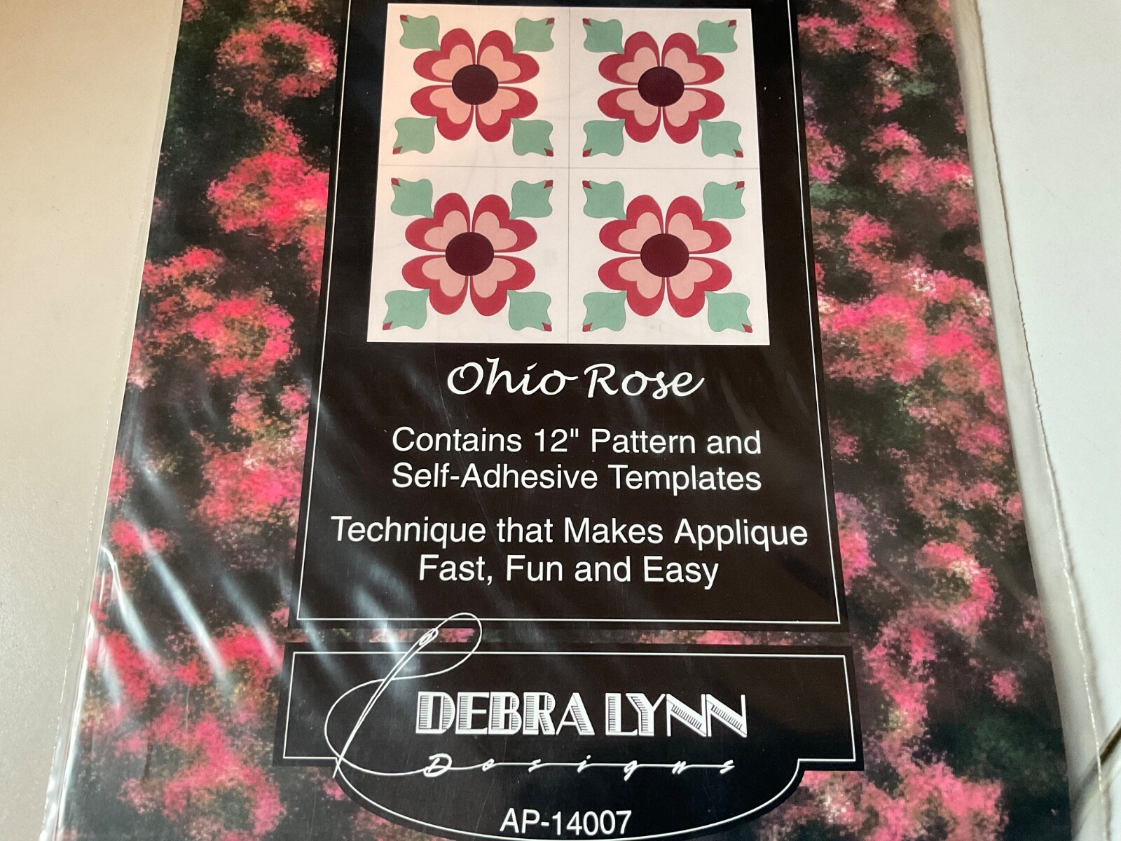 NIP OHIO ROSE Appli-Peel Pattern & Templates by Debra Lynn AP-14997