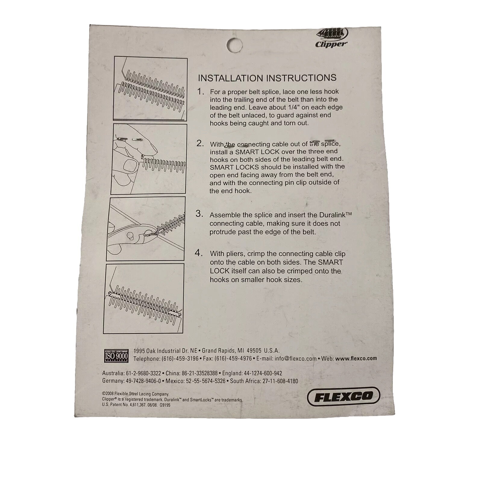 Smart Lock Baler Belt Splice Protector