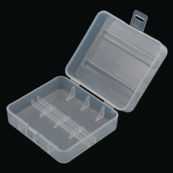 1 Efest 26650 Battery White Clear Plastic Battery Case Holder