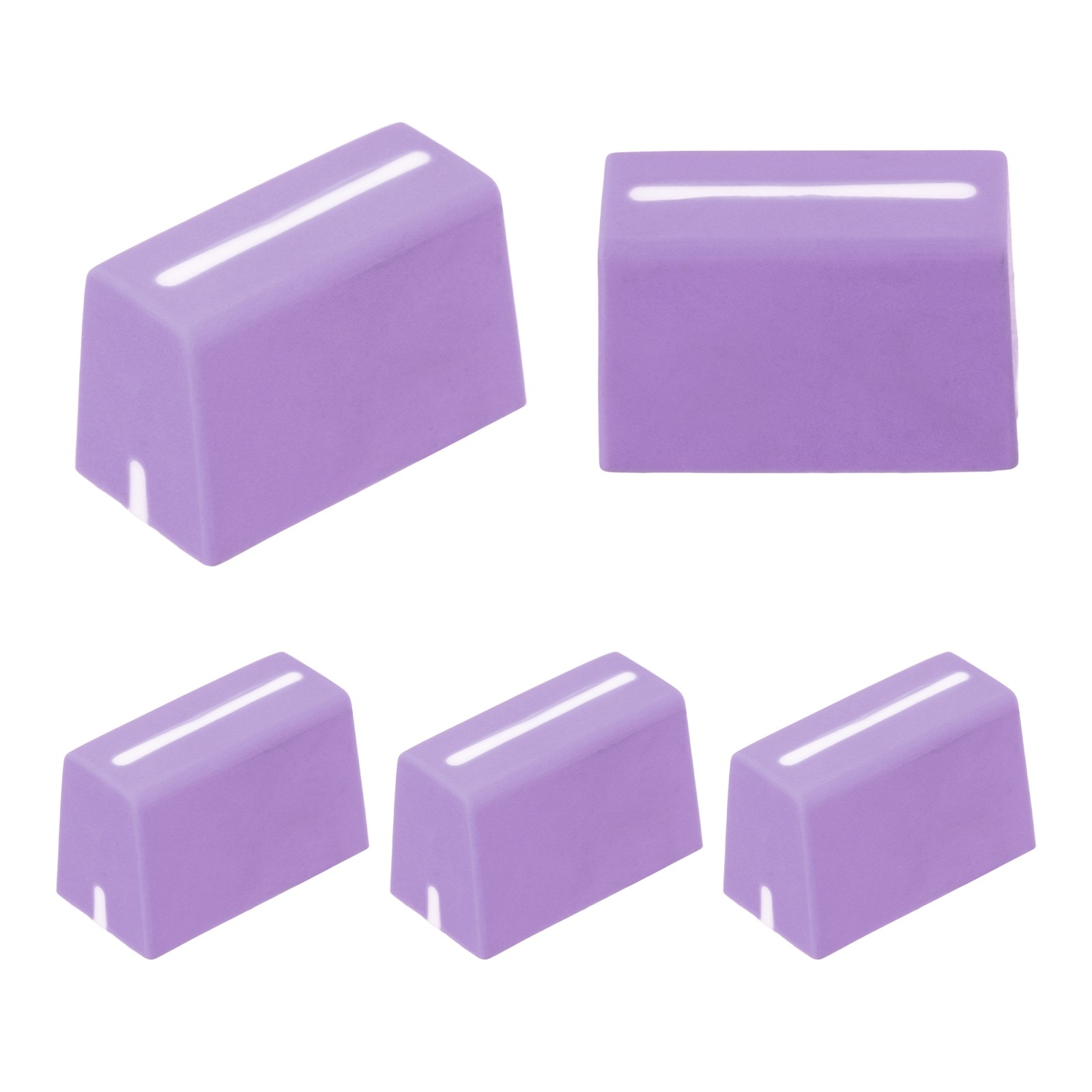 For DJ Console, Purple Universal Fader Knobs for Mixer, 5Pieces