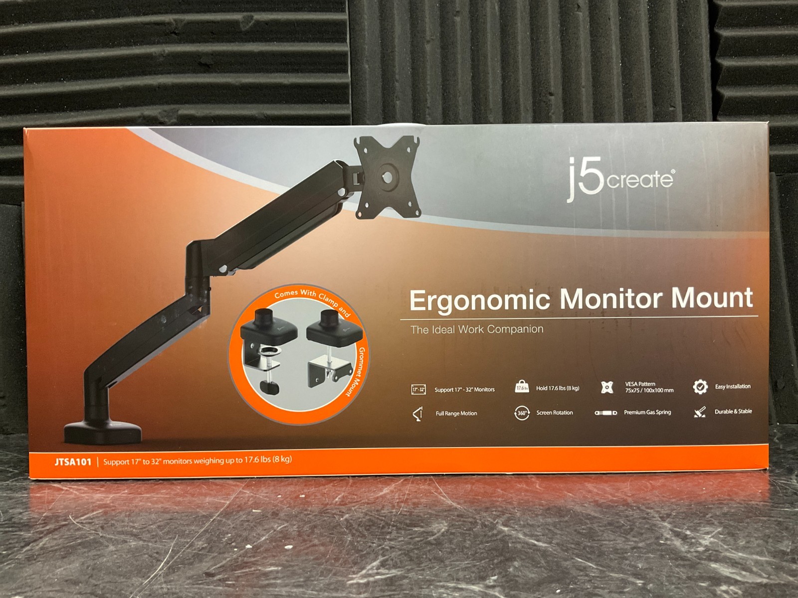 j5create Ergonomic Monitor Mount JTSA101 ✅❤️️✅❤️️ BRAND NEW! SEALED! ✅❤️️✅❤️️