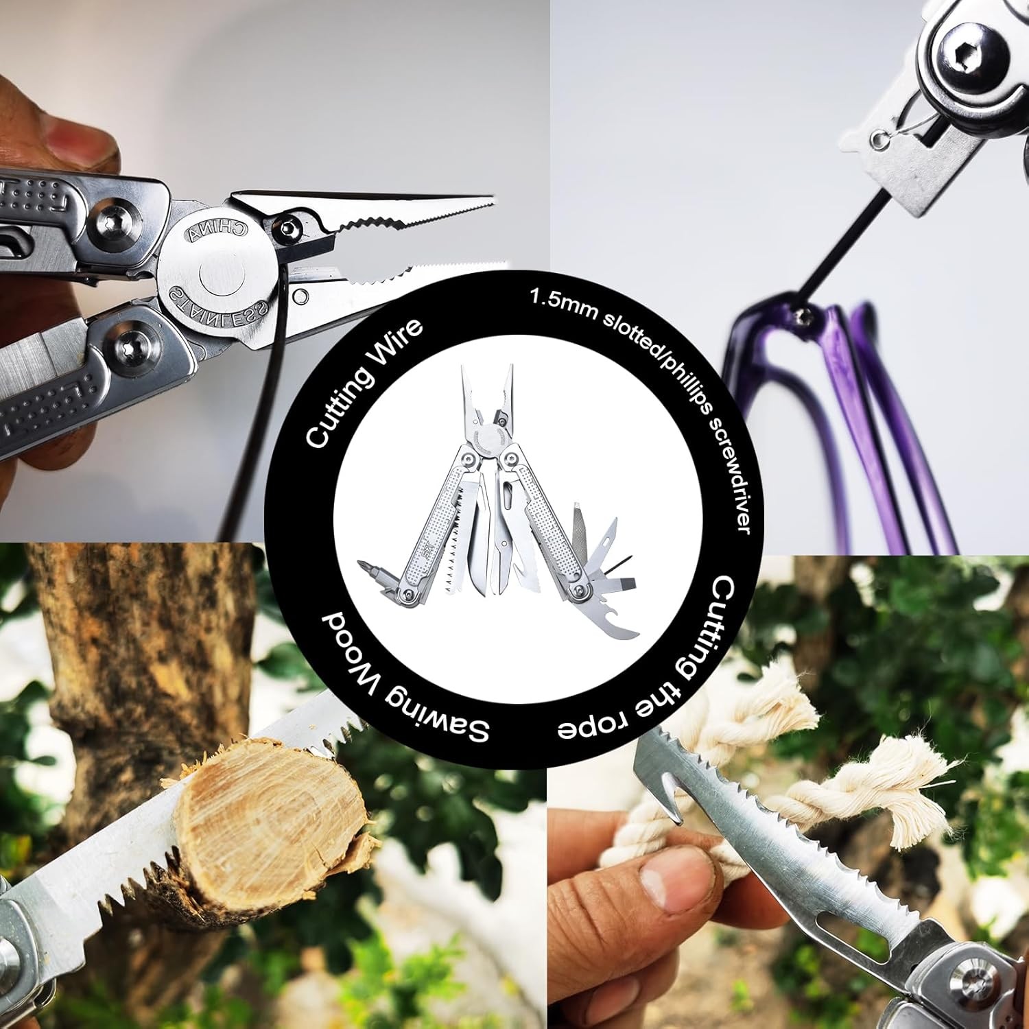 SQT2048 20-in-1 Multitool, Foldable & Self-Locking,