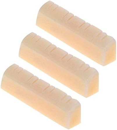 3Pcs Mandolin Bone Nut, String Nut for 8 String Mandolin Instrument Replacement