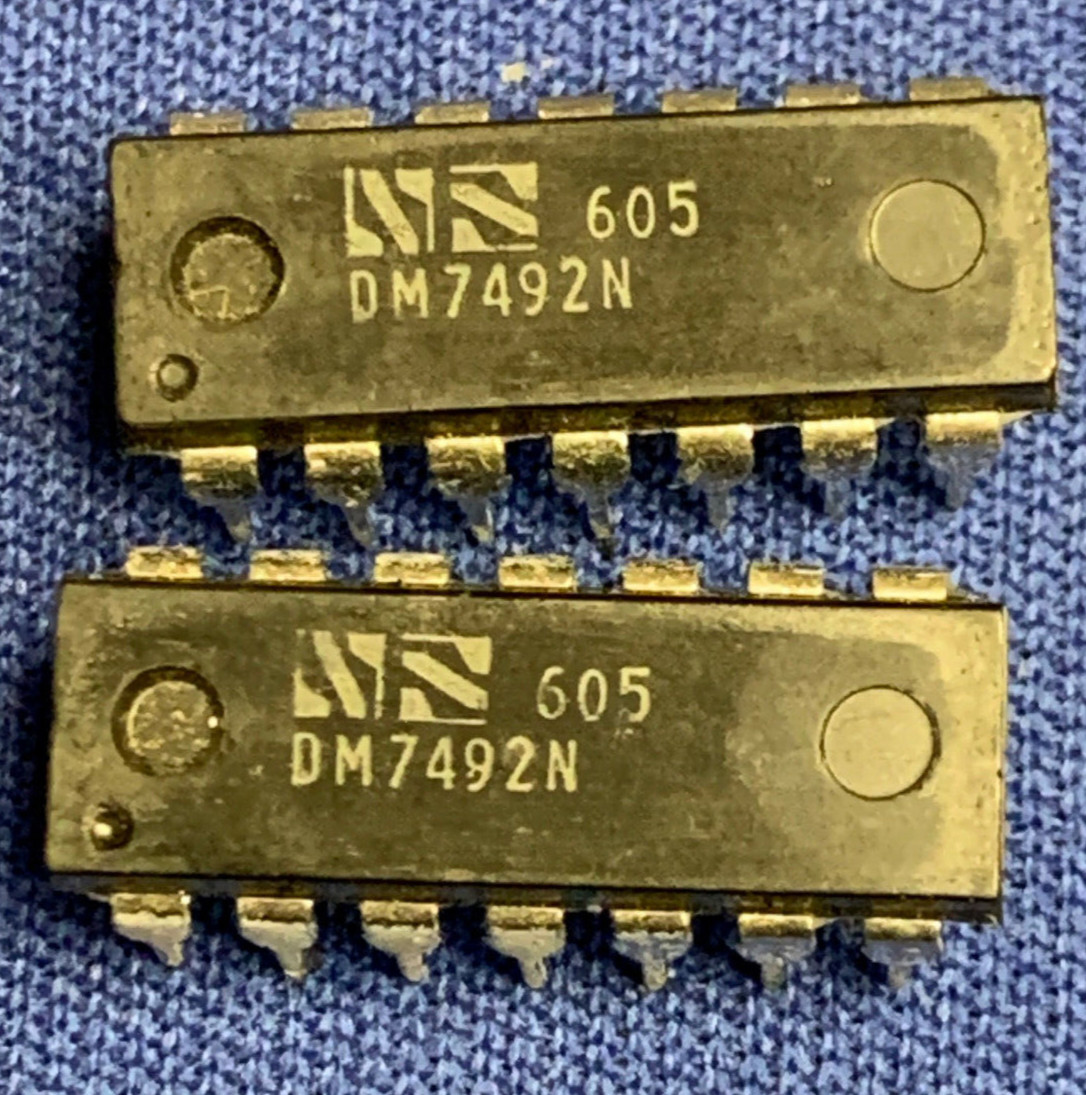 DM7492N NSC 7492N VINTAGE 76 14Pin OLD NS LOGO COLLECTOR SPECIAL LAST ONES QTY1