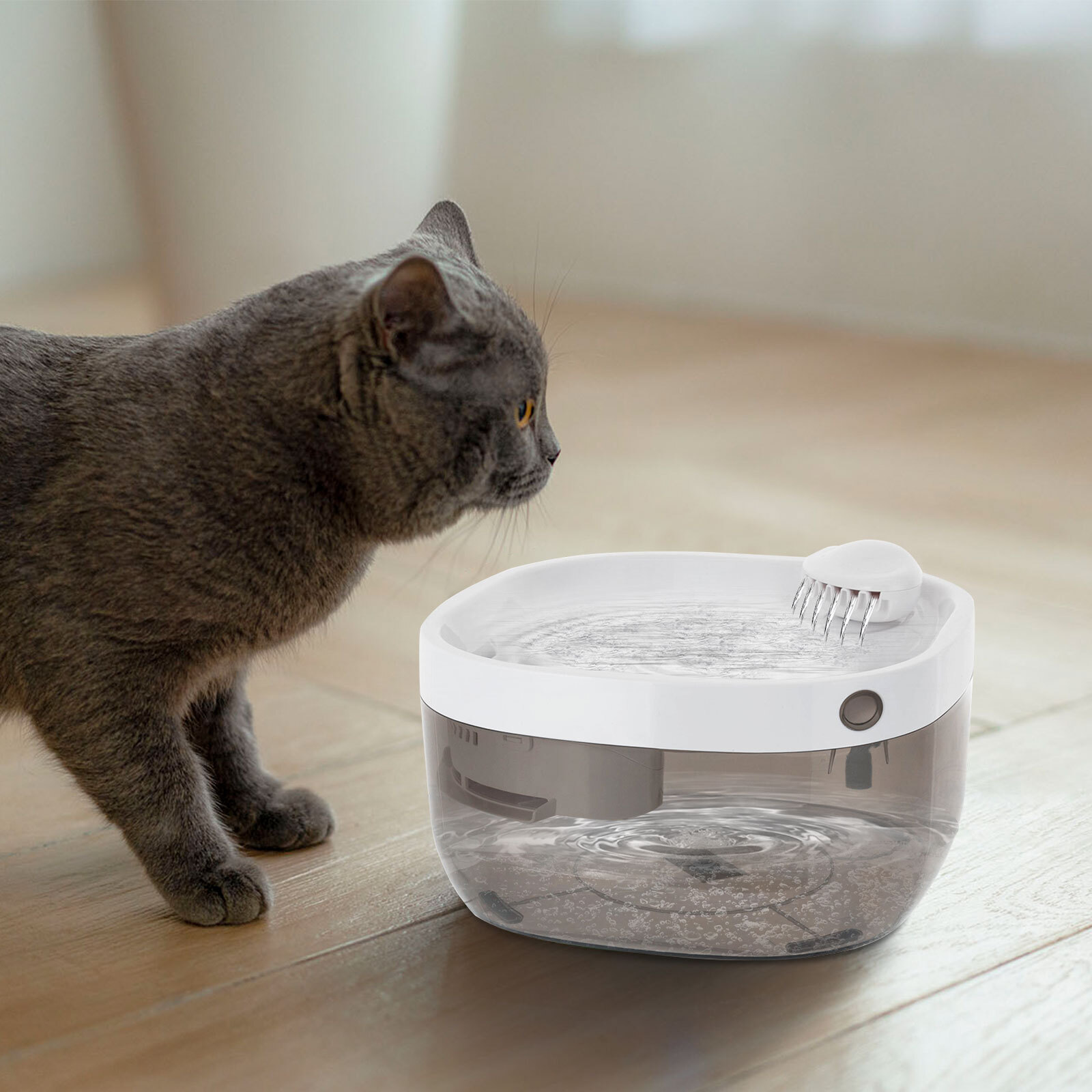 Cat Water Fountain ABS Large Capacity 7L/1.85gal Quiet Pet Dog Water Fountain US