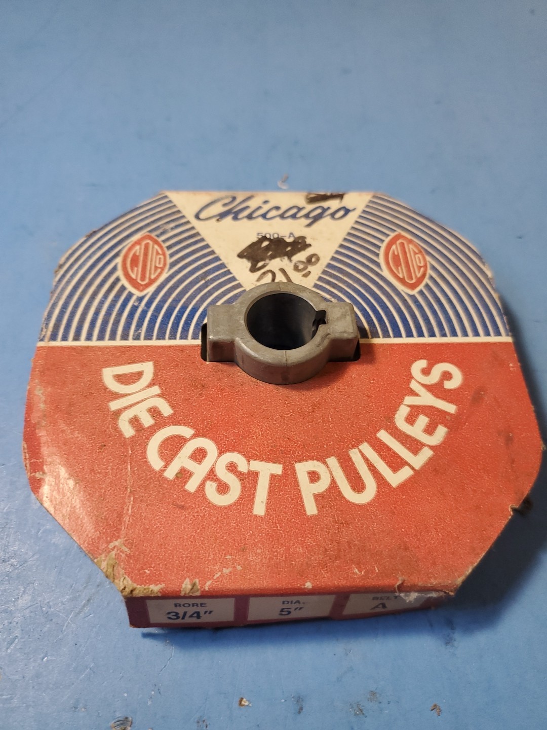 Chicago Die Cast 500-A A Belt Pulley 5" X 3/4" Bore
