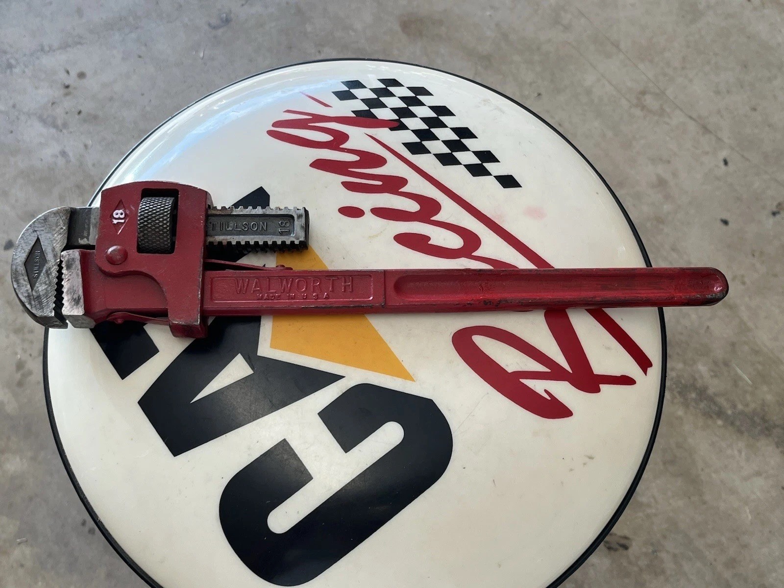 Vtg Stillson Walworth 18"  Pipe Wrench USA