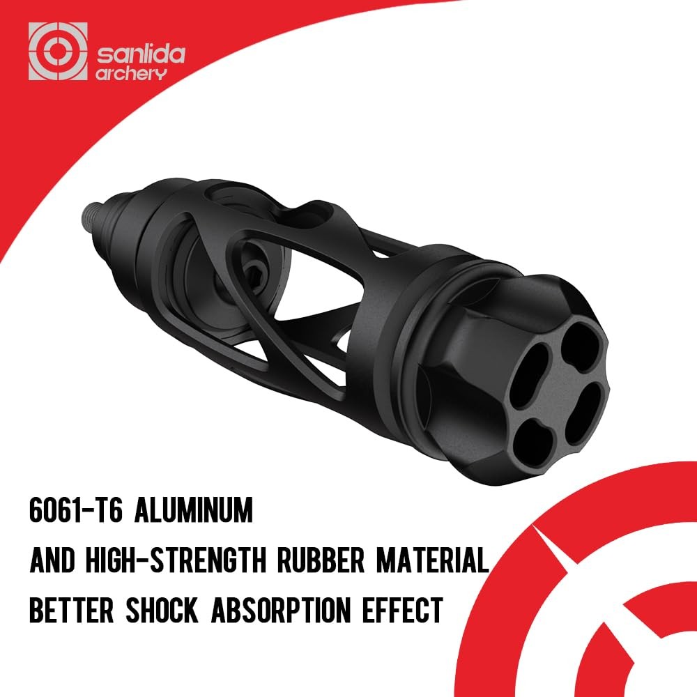 Archery Dragon 10 Stabilizer Bow Riser Extension Dampener, Quick Disconnect Sile