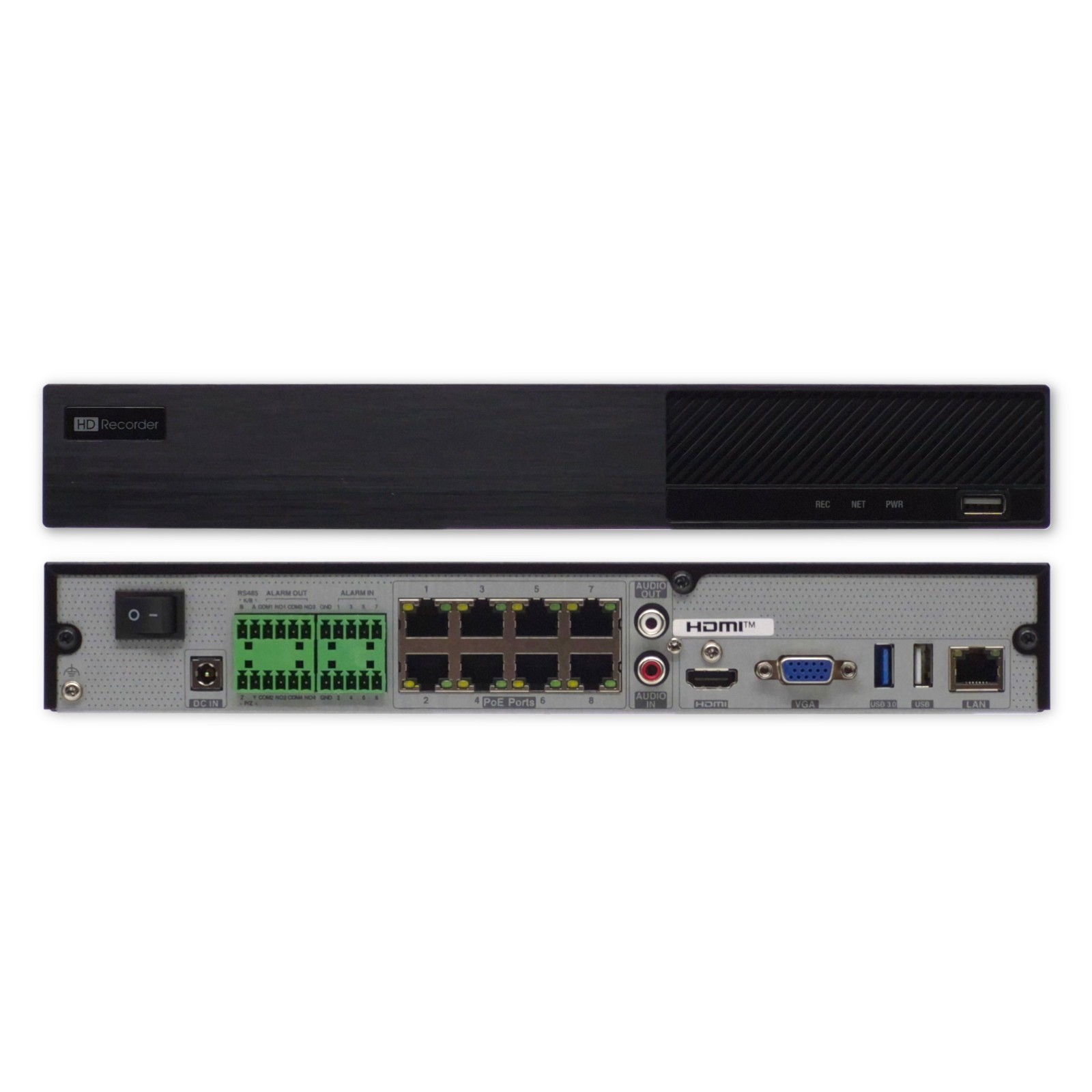 AceLevel 12MP 8CH PoE NVR 1x SATA H.265+