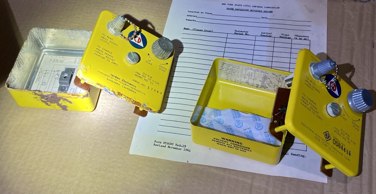 Shelter Radiation Detection Kit CD V777-1 Fallout Kit