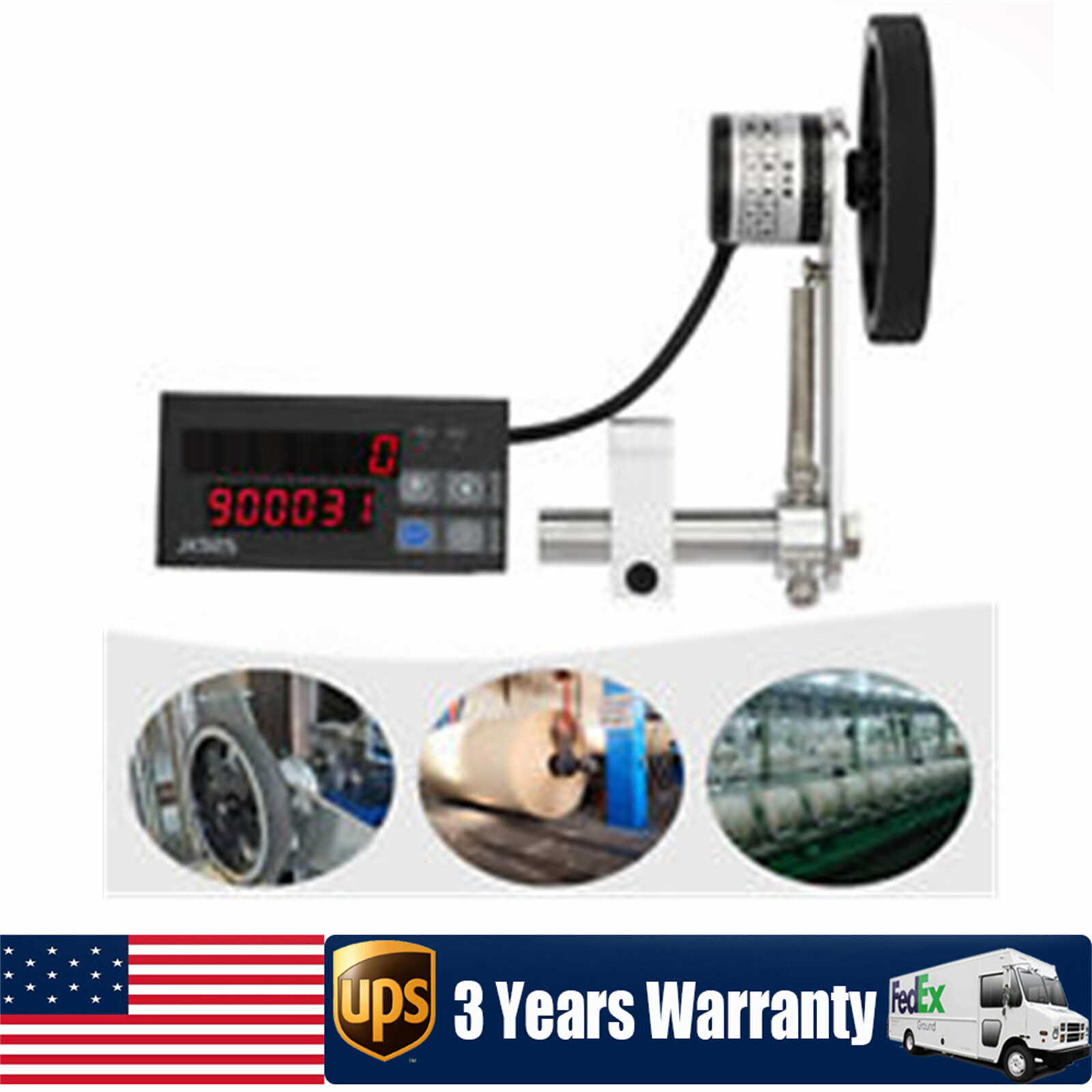 Rolling Wheel Electronic Digital Meter Counter Length Measure Tool w/ Encoder US