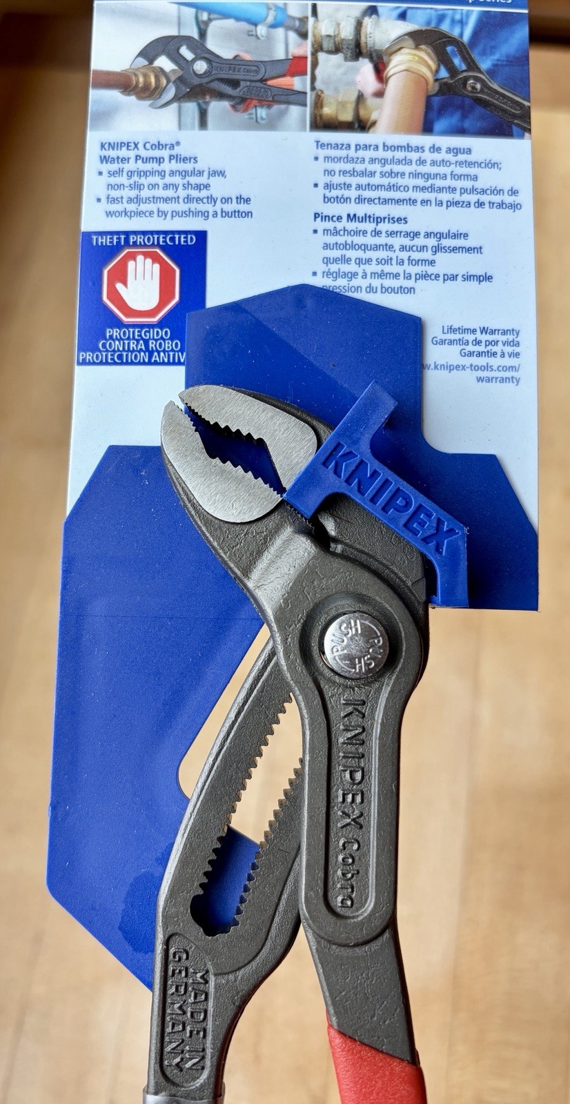 Knipex 87 01 250 KNIPEX 10" Cobra® High-Tech Water Pump Pliers