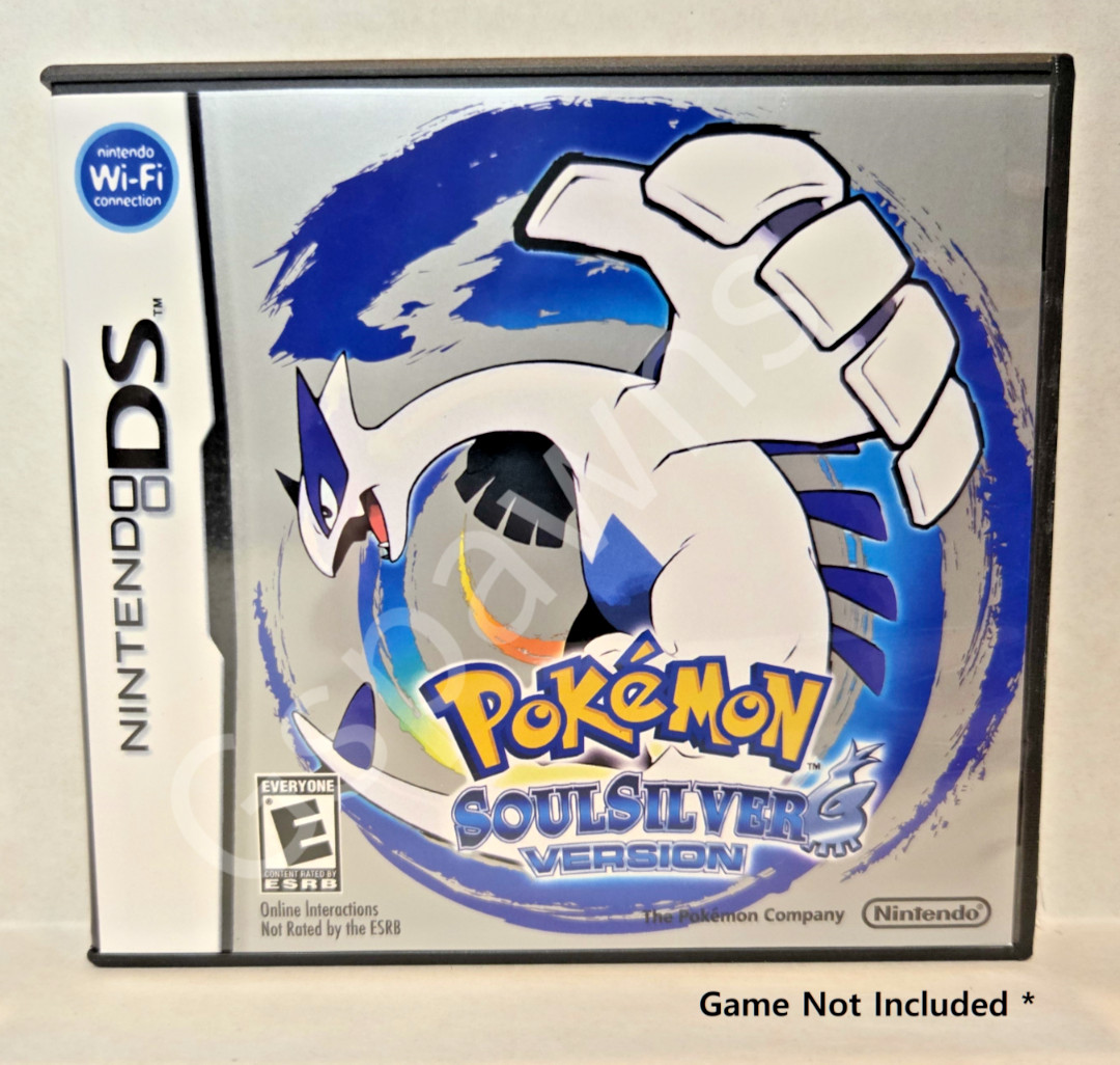 Pokémon SoulSilver Version Replacement Case and Manual Only-(No Game)Nintendo DS