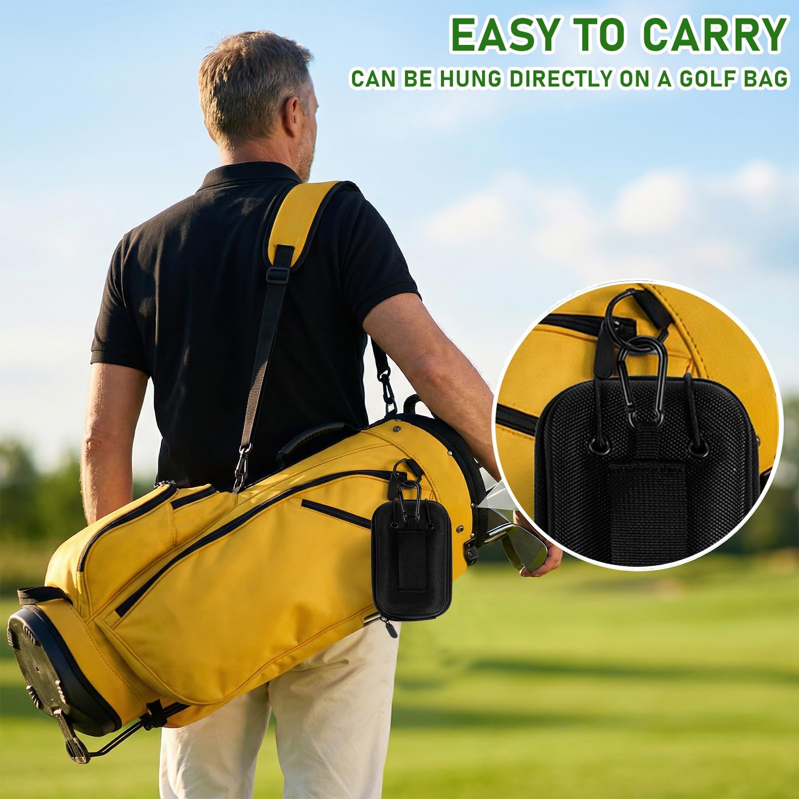 Range Finder Case, Protective Hard Shell Golf Rangefinder Case AntiScratch Un...