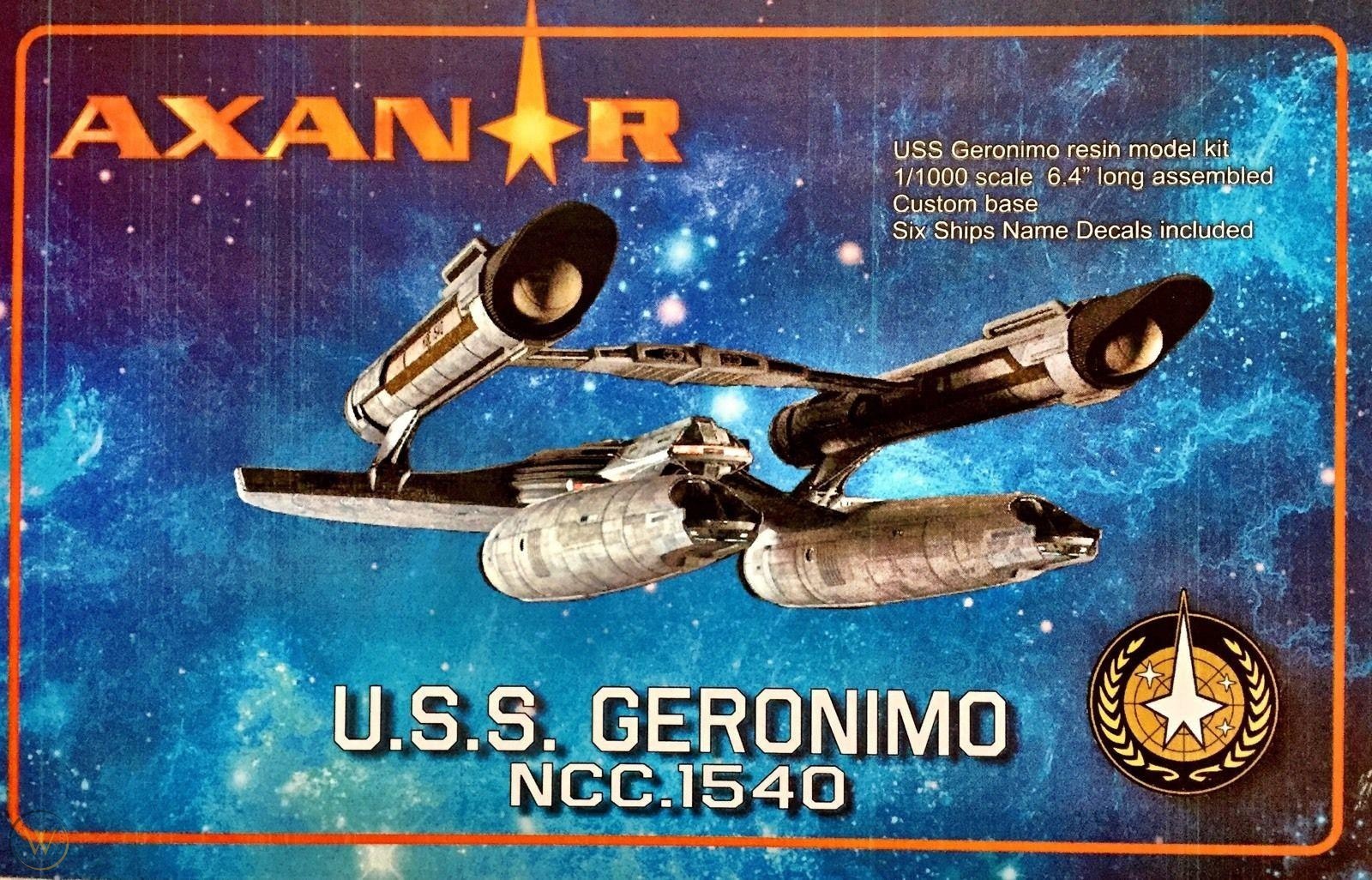 USS Geronimo resin 1/1000 Model Kit w/Patches Star Trek Prelude to Axanar