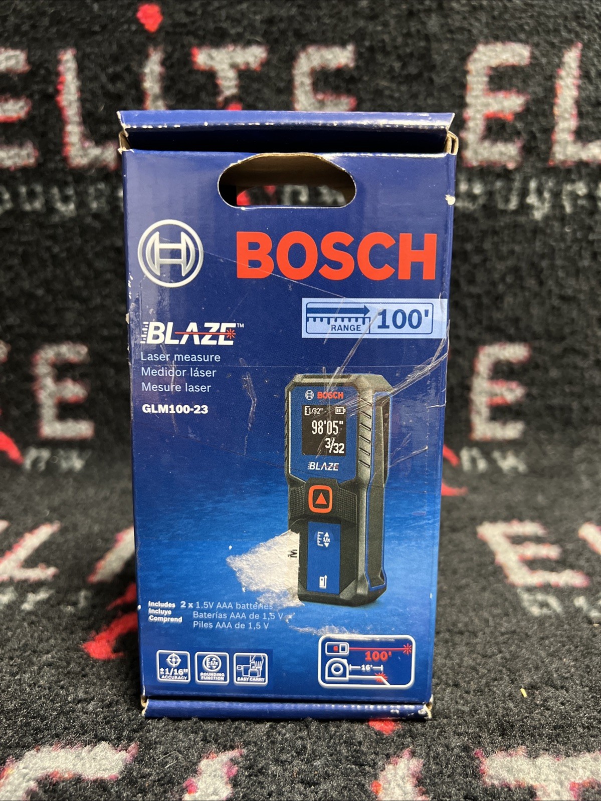 Bosch Blaze 100ft Backlit Laser Measure - GLM100-23