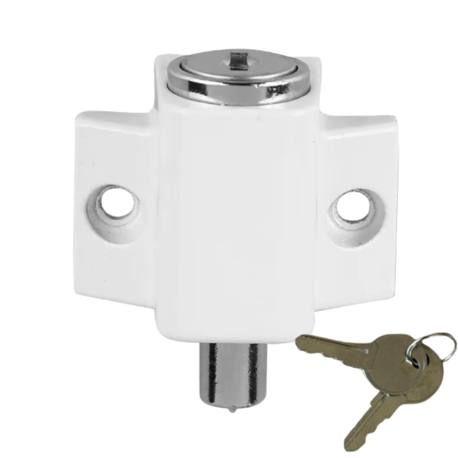 TradeBase Mini Push Lock Window | Door | White | 4 pack
