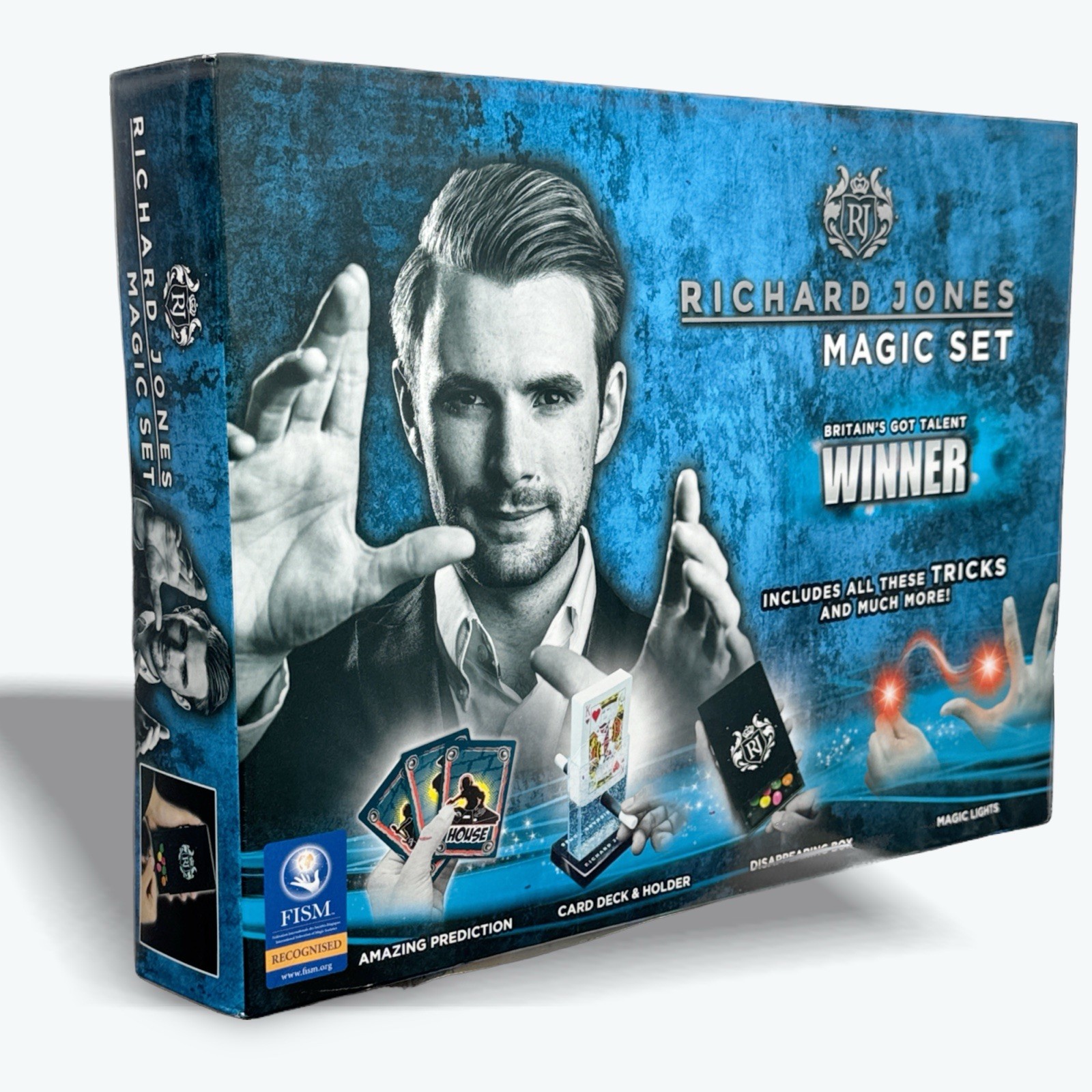Richard Jones MAGIC SET Tricks Magic Cap Svengali Cards FISM Recognized, NEW