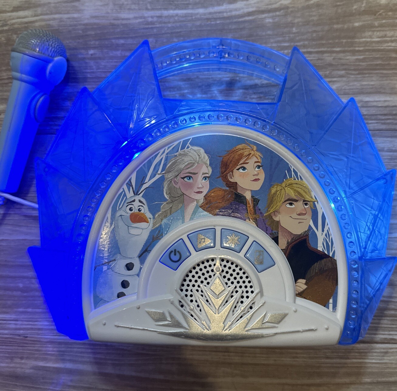 Disney Frozen 2 Sing-Alone Boombox Speaker with Microphone and Light Show