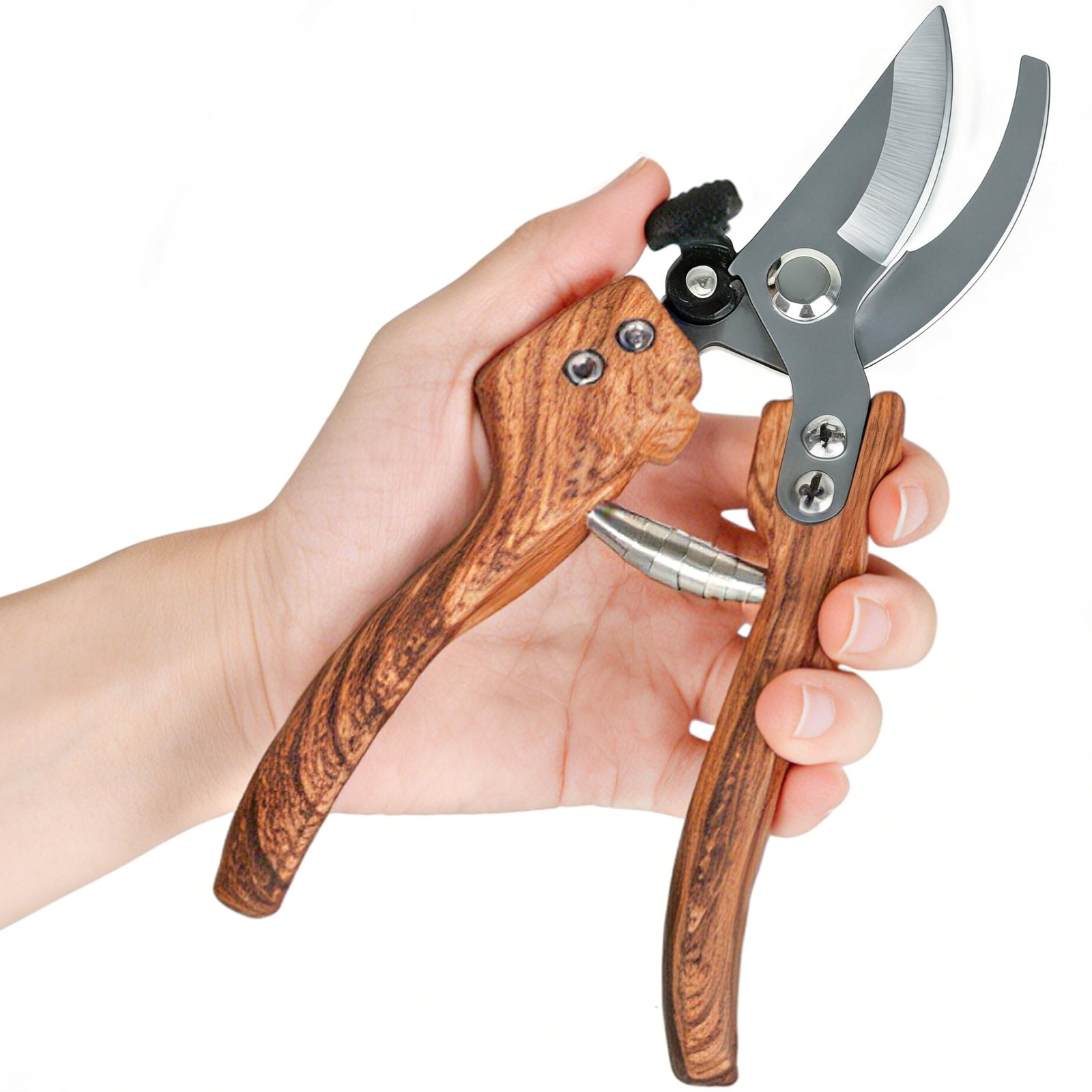 Pruning Shears -5/8-Inch Cut Capacity Garden Shears,8.5‘’ 8.5 inches, Wood