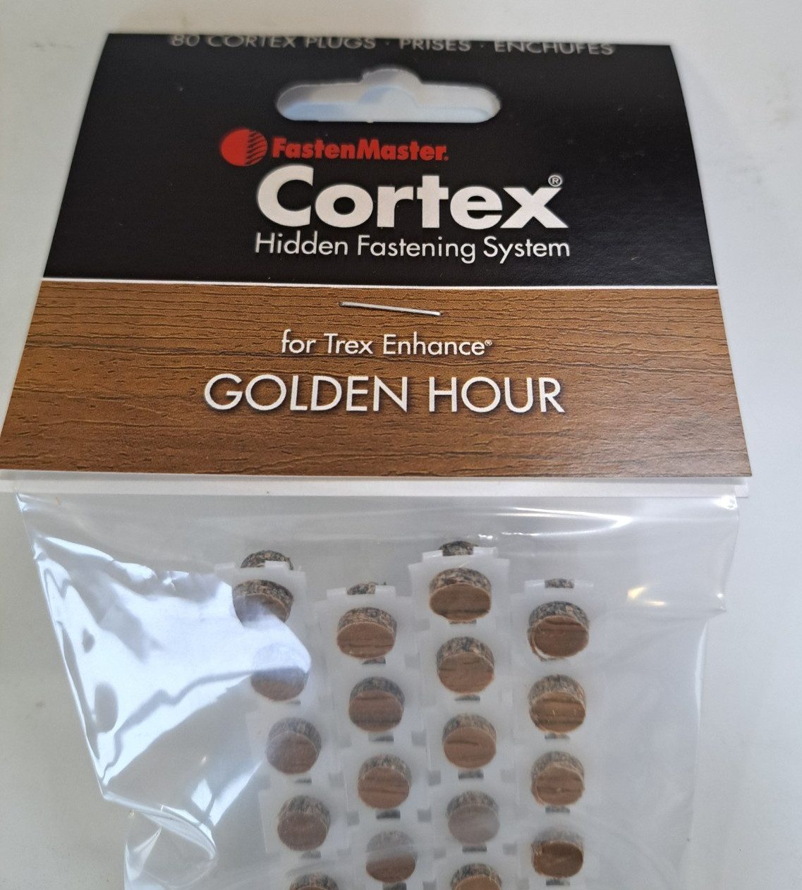 80 GOLDEN HOUR COLLATED FASTENMASTER CORTEX TREX DECKING PLUGS ® COMPOSITE