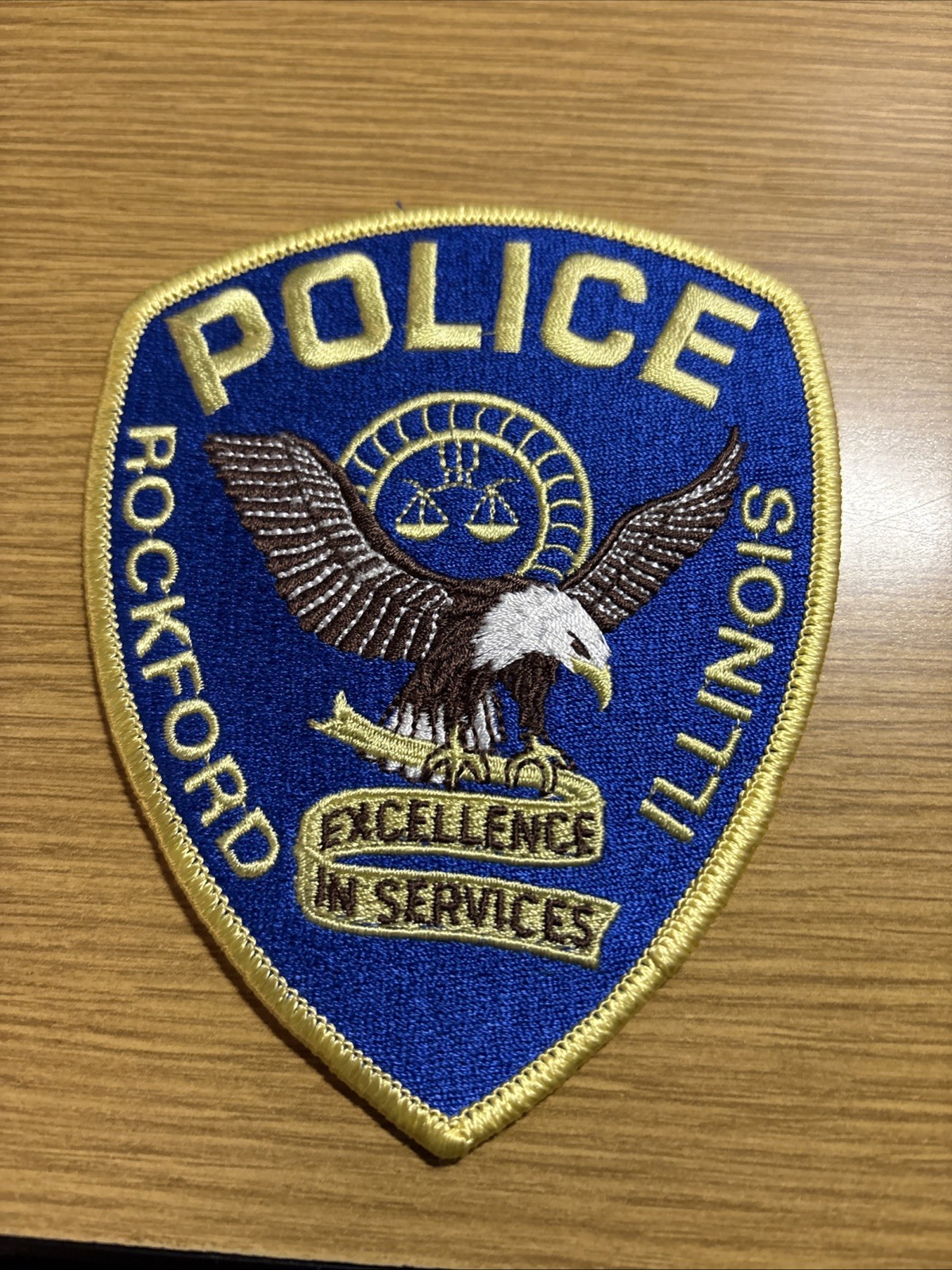 Rockford Illinois Police Department Patch-Historical Memorabilia