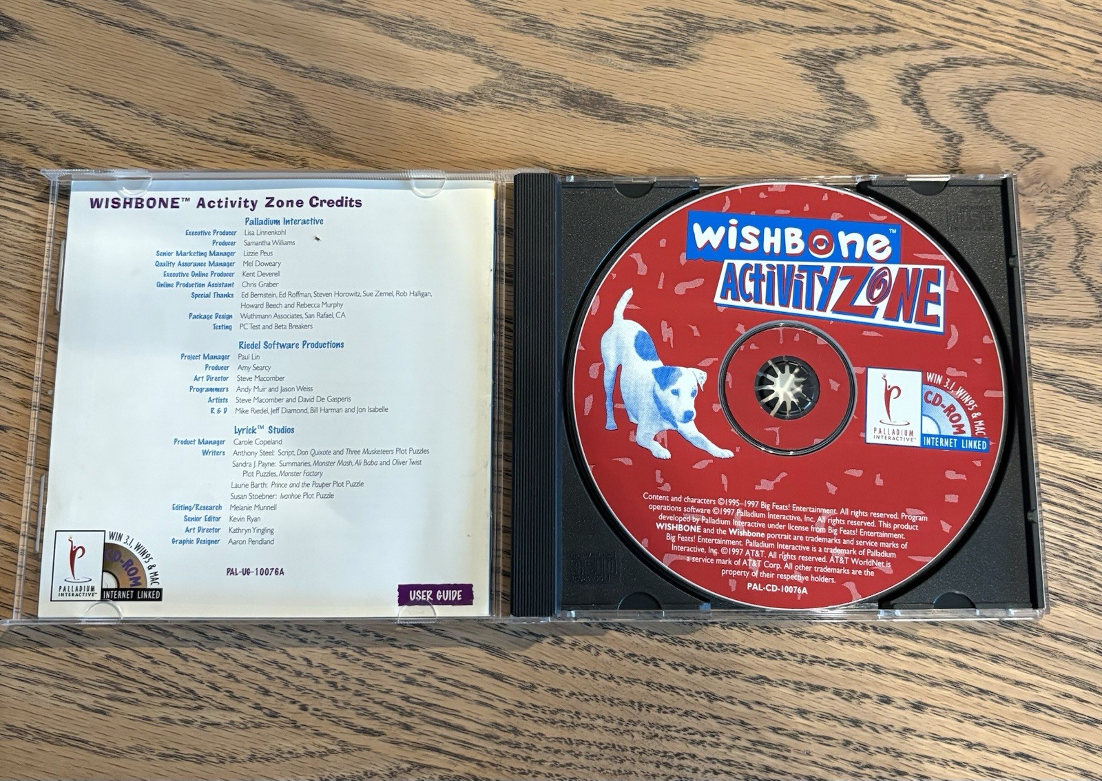Wishbone Activity Zone PC CD-ROM Complete w/ Manual Windows Mac Educational Game