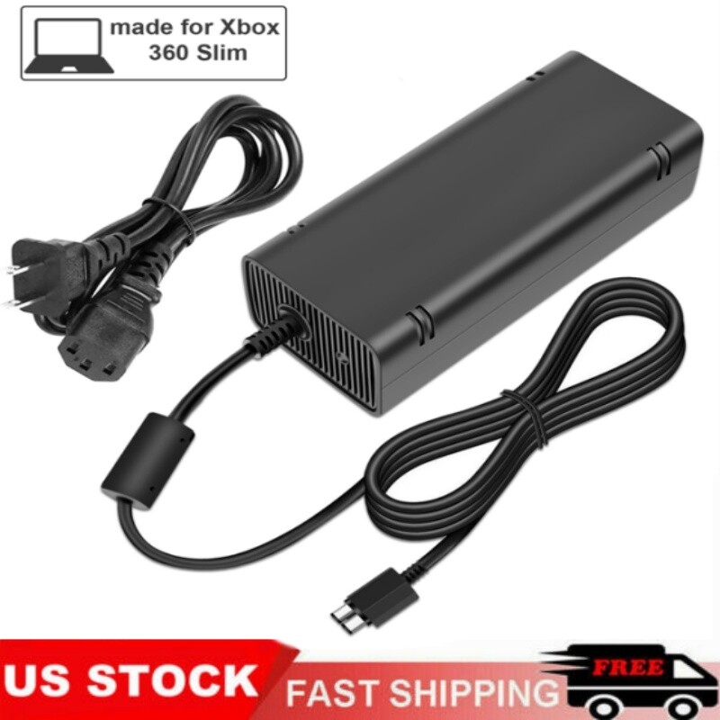 Adapter For Microsoft Xbox 360 Slim 360S Power Supply Brick Charger Power Cord