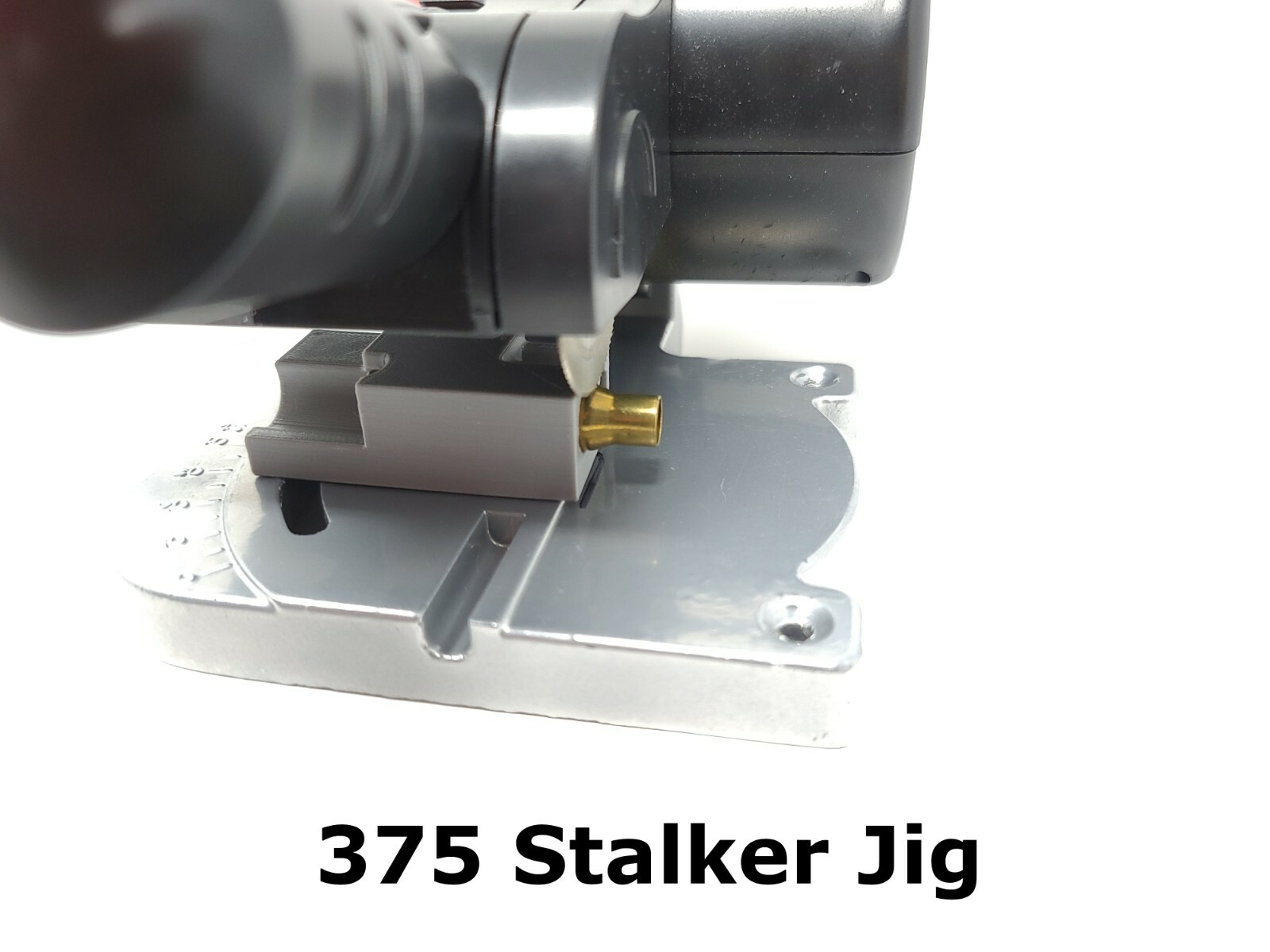 375 Stalker Cut off Trimming Jig Reloading Brass Case Trimmer