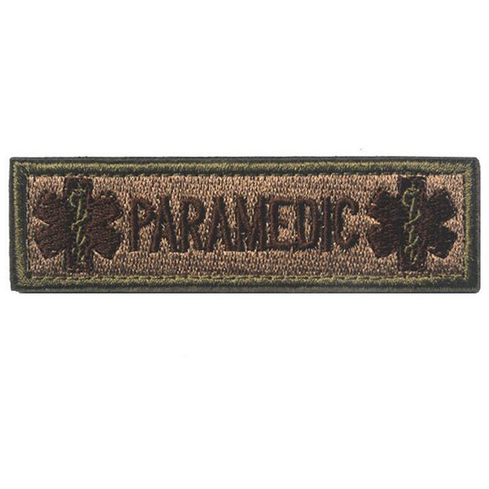 PARAMEDIC TACTICAL PATCHES USA ARMY BADGE EMBROIDERED HOOK LOOP PATCH *03