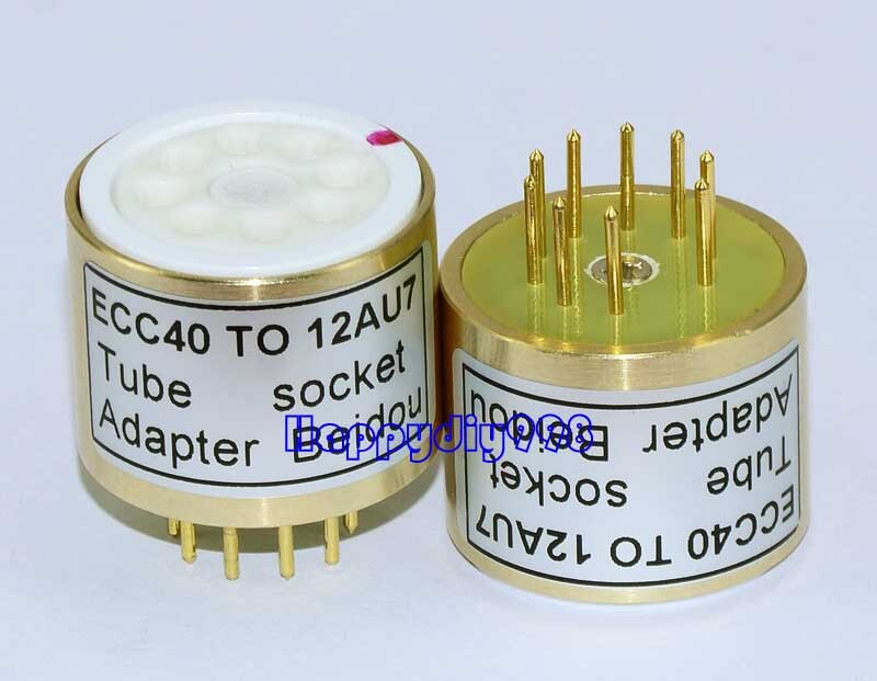 1PC ECC40 TO 12AU7 12AX7 6.3V Valve Vacuum tube socket adapter converter