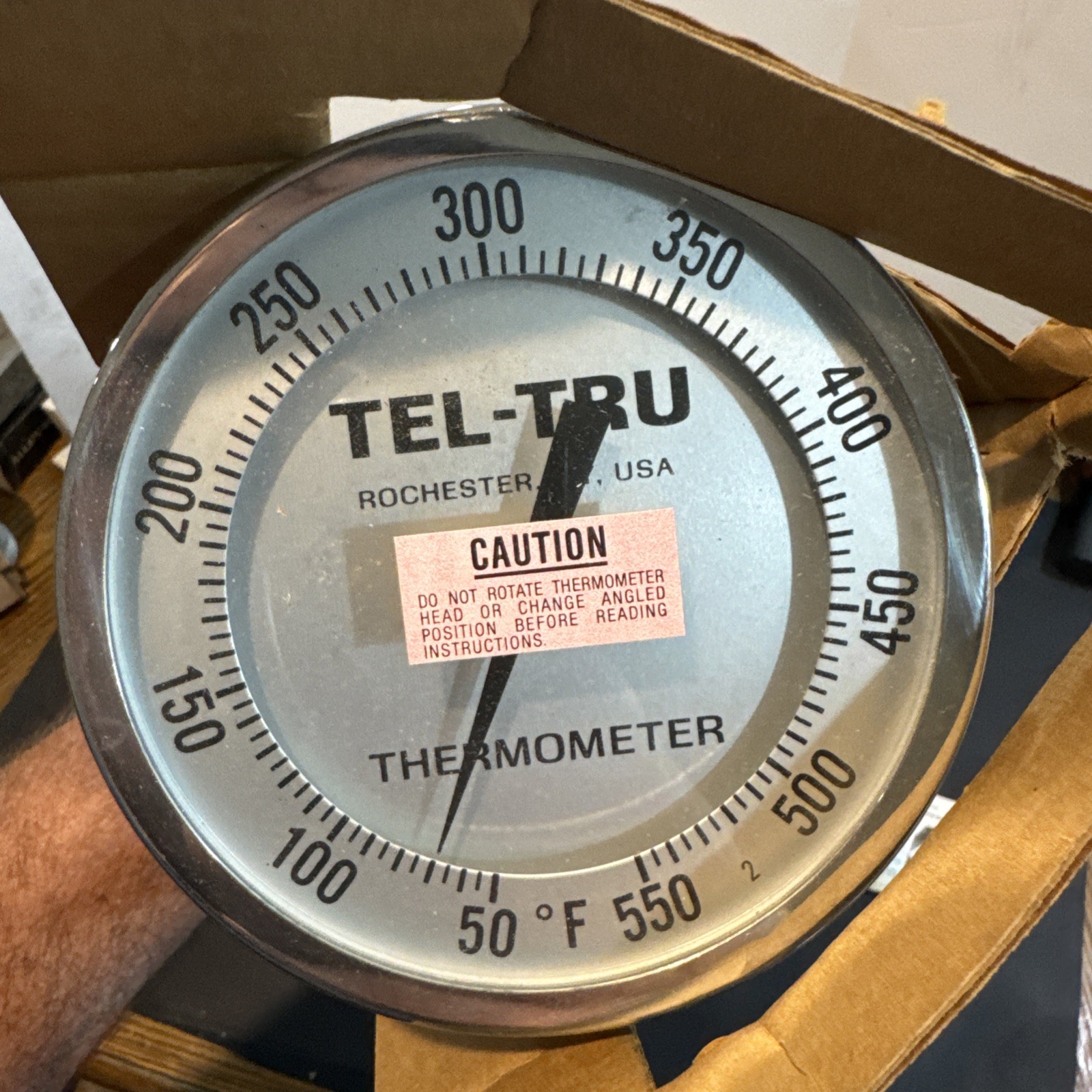 Tel Tru Thermometer AA575R 1/2 NPT 18” Stem