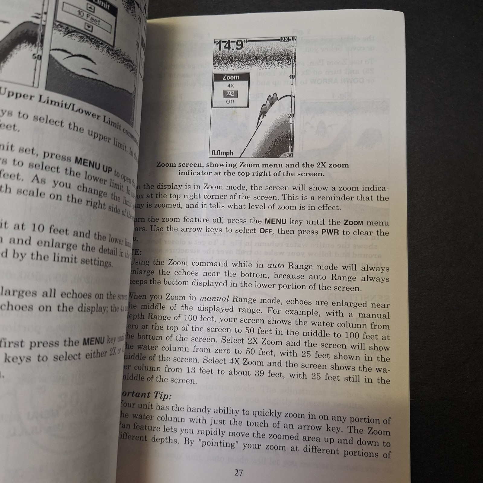Lowrance X51 Operating Instructions Manual